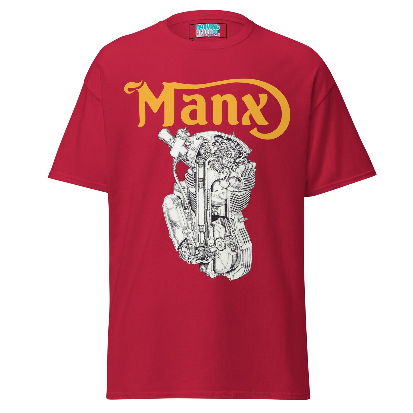 Manx Norton Engine Diagram T-Shirt - 12 Colors - Unisex - Mooving Merch