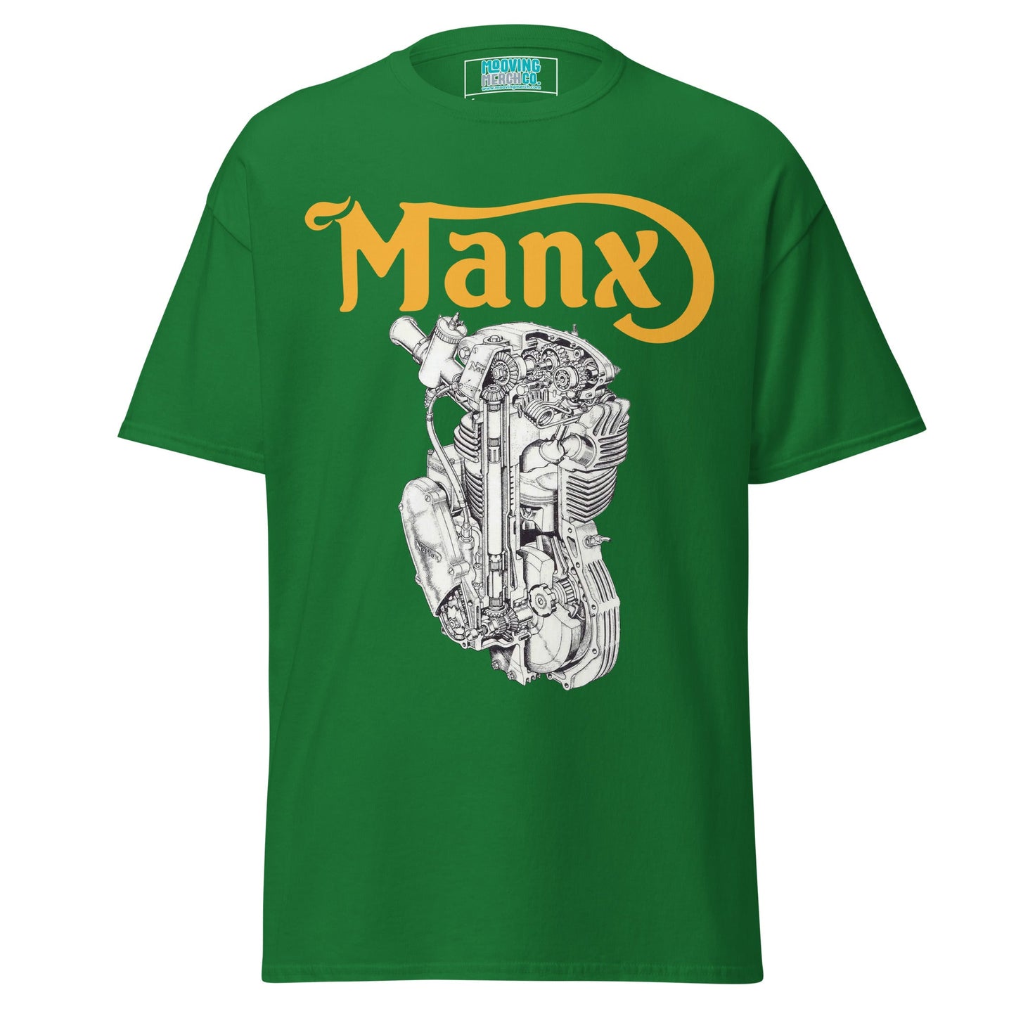Manx Norton Engine Diagram T-Shirt - 12 Colors - Unisex - Mooving Merch