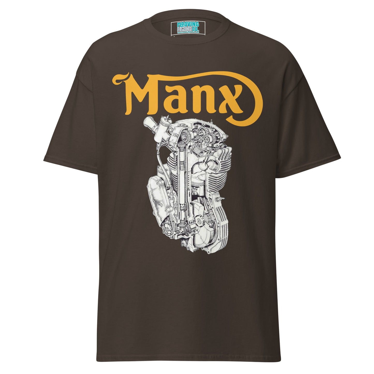 Manx Norton Engine Diagram T-Shirt - 12 Colors - Unisex - Mooving Merch