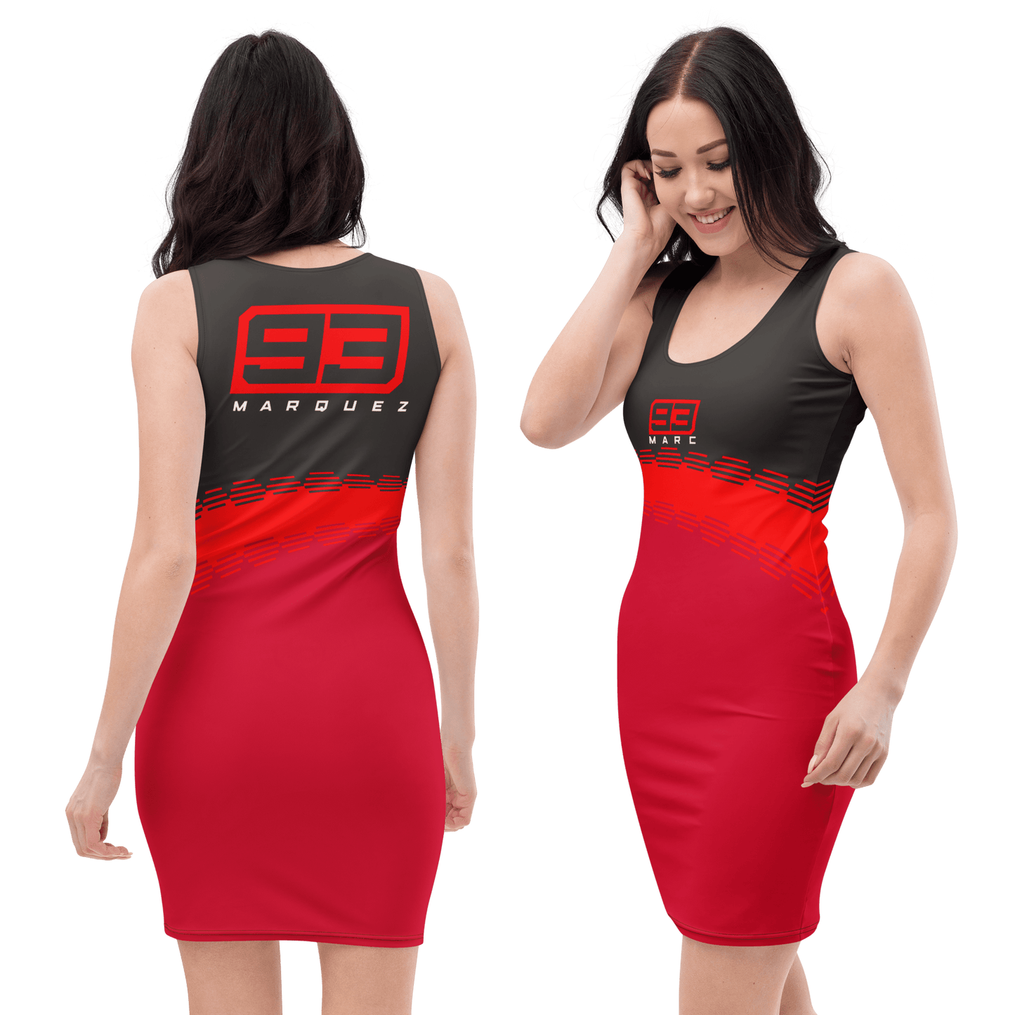 Marc Marquez 93 Ducati Corse Bodycon Dress - Mooving Merch
