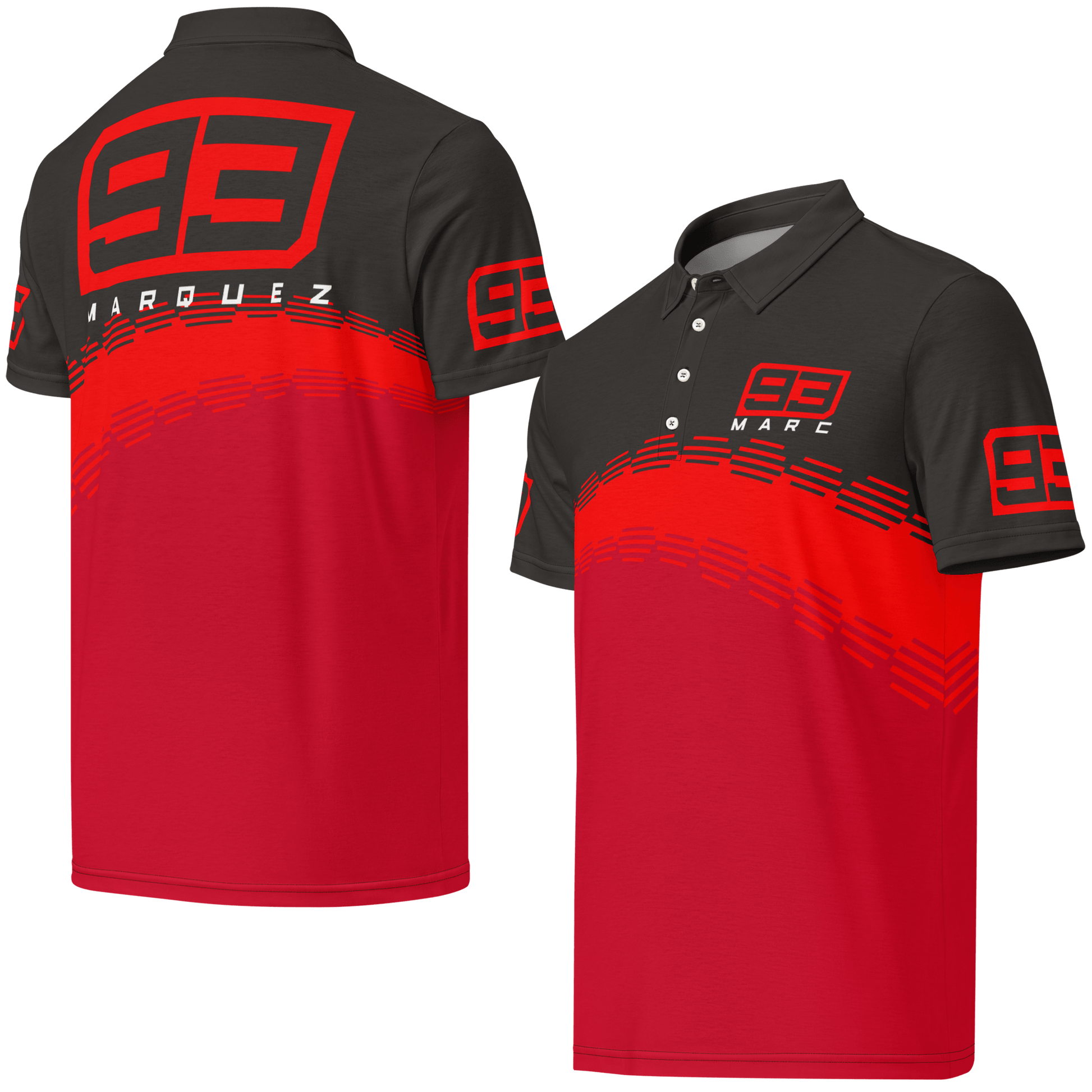 Marc Marquez 93 Ducati Corse Polo Shirt - Men's - Mooving Merch