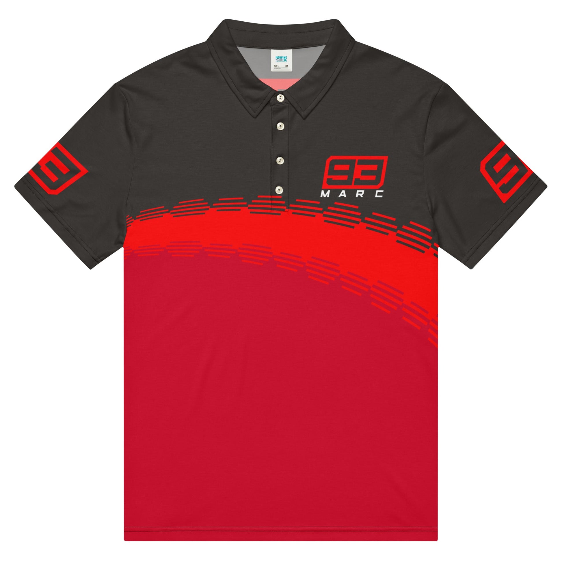 Marc Marquez 93 Ducati Corse Polo Shirt - Men's - Mooving Merch