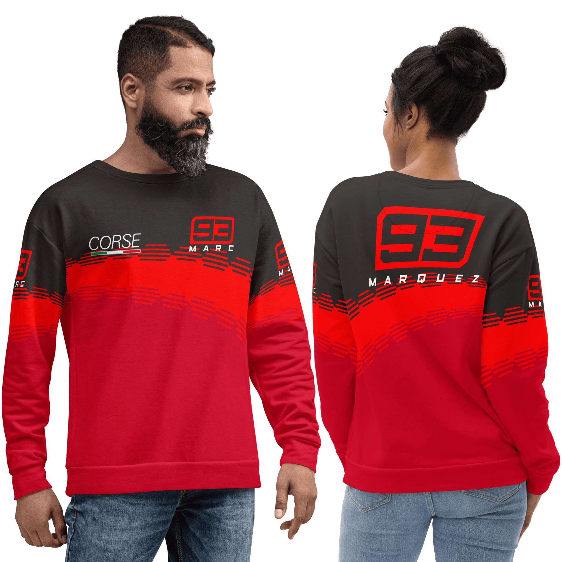 Marc Marquez 93 Ducati Corse Sweatshirt - Unisex - Mooving Merch
