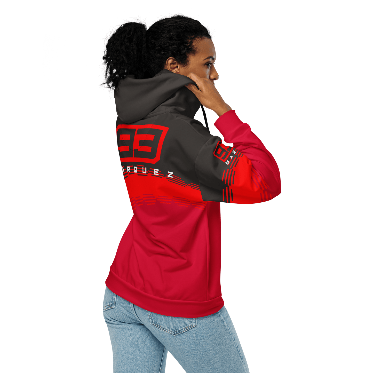 Marc Marquez 93 Ducati Corse Zipped Hoodie - Unisex - Mooving Merch