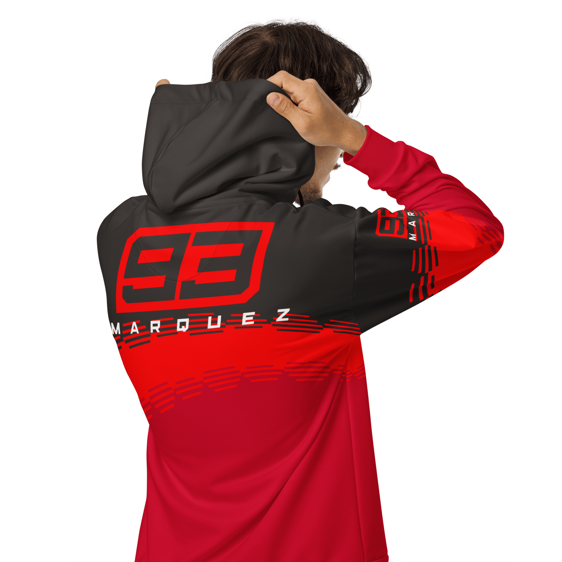 Marc Marquez 93 Ducati Corse Zipped Hoodie - Unisex - Mooving Merch