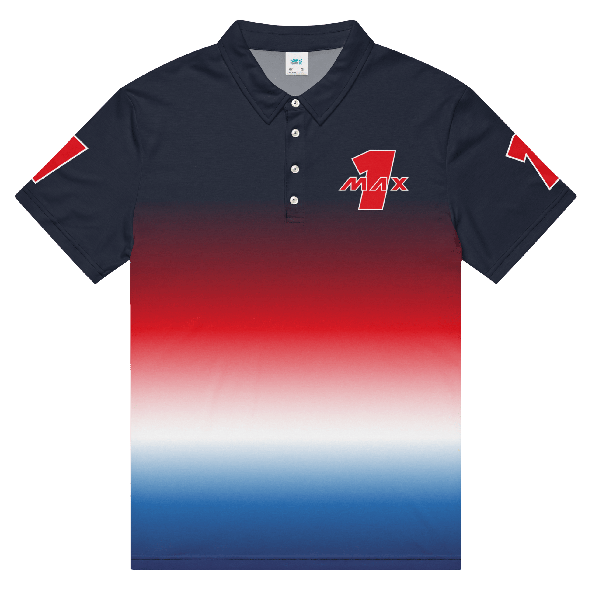 Max Verstappen 1 Racing Team Polo Shirt - Men's - Mooving Merch