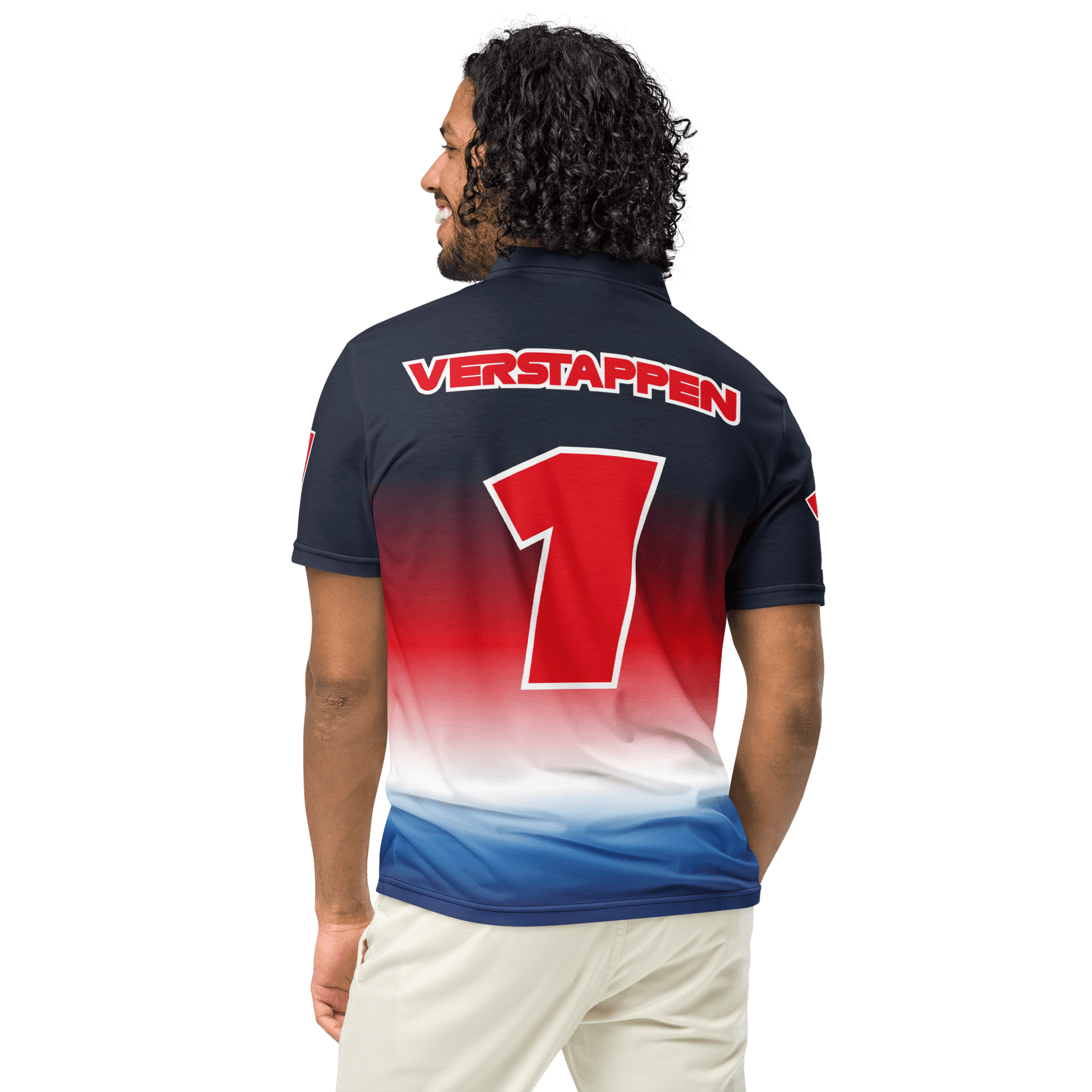 Max Verstappen 1 Racing Team Polo Shirt - Men's - Mooving Merch