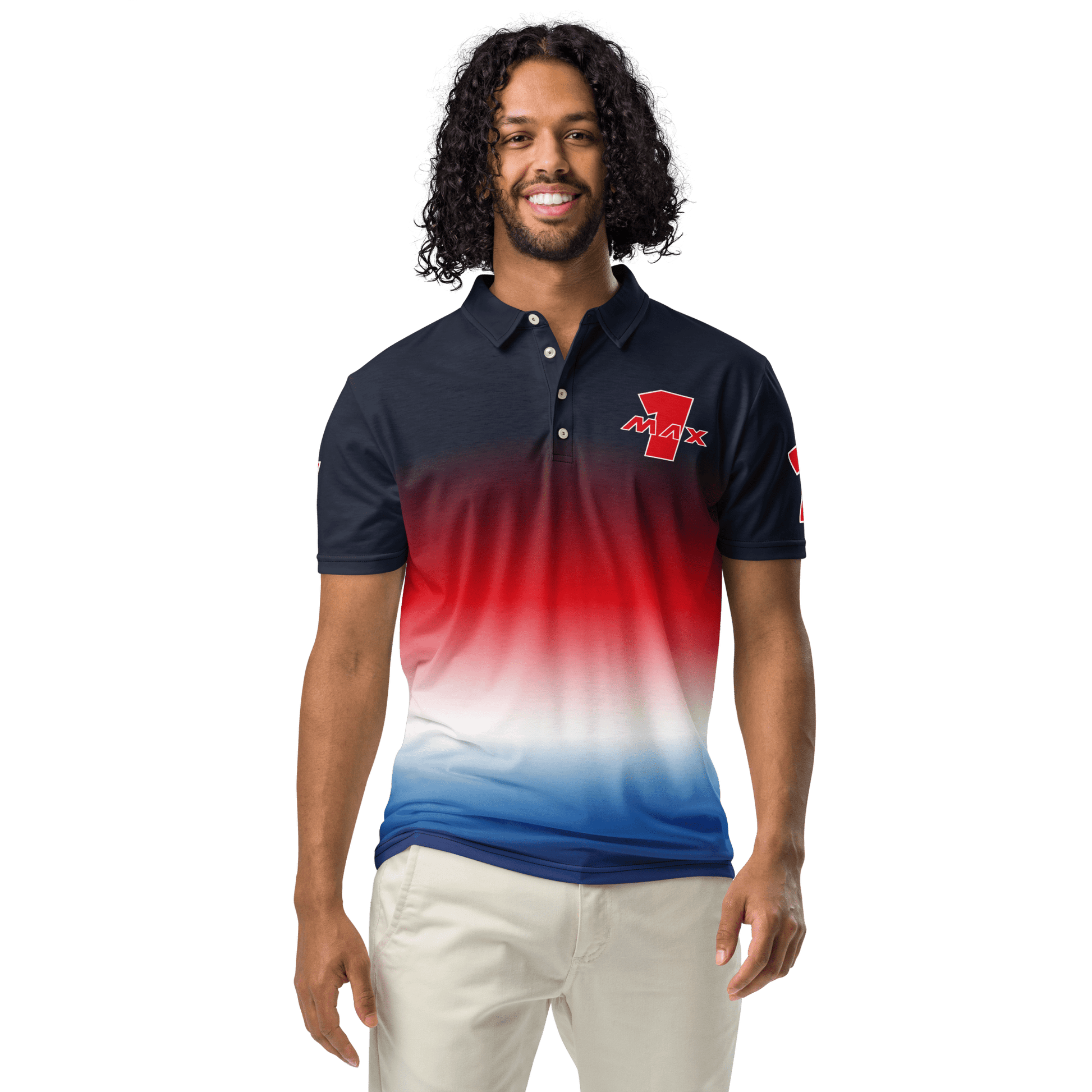 Max Verstappen 1 Racing Team Polo Shirt - Men's - Mooving Merch