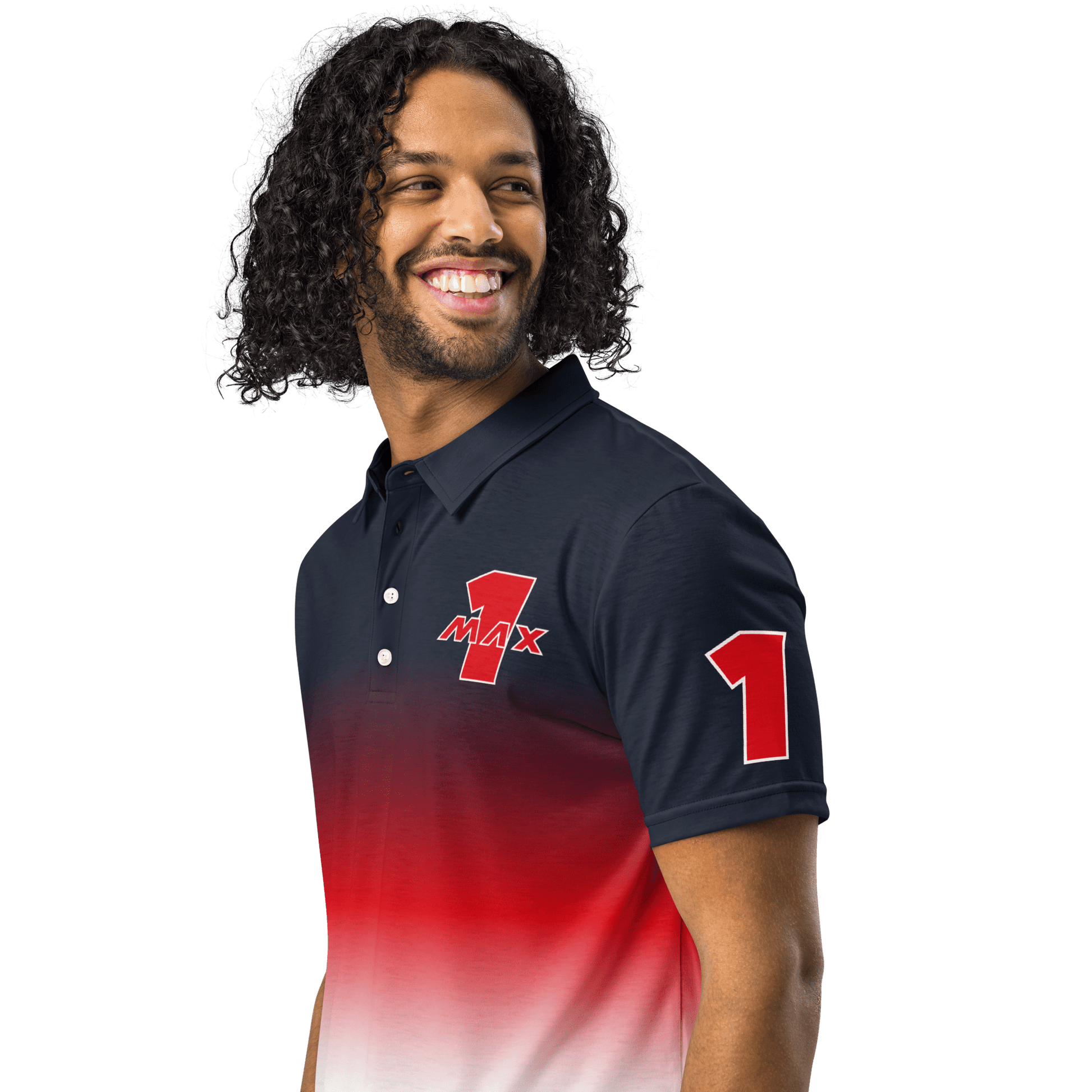 Max Verstappen 1 Racing Team Polo Shirt - Men's - Mooving Merch