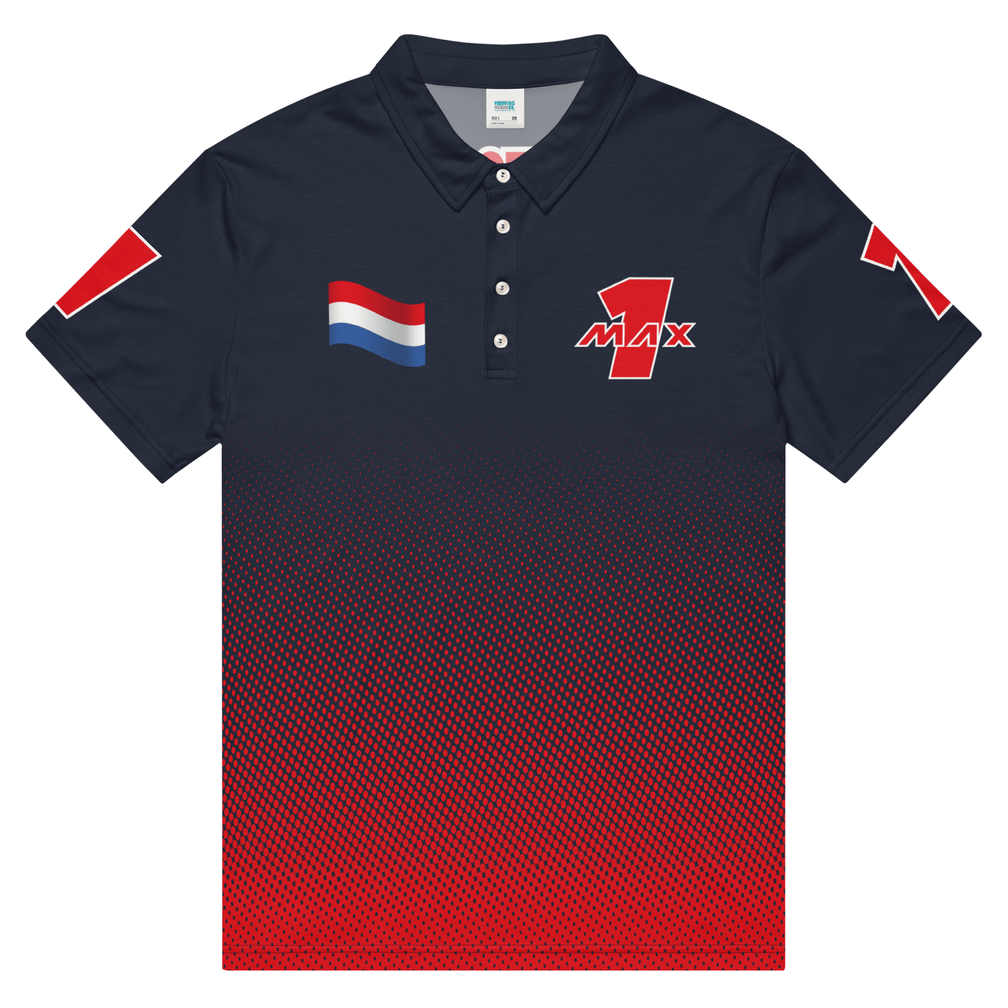 Max Verstappen Racing Polo Shirt - Mens XS - 3XL - Mooving Merch