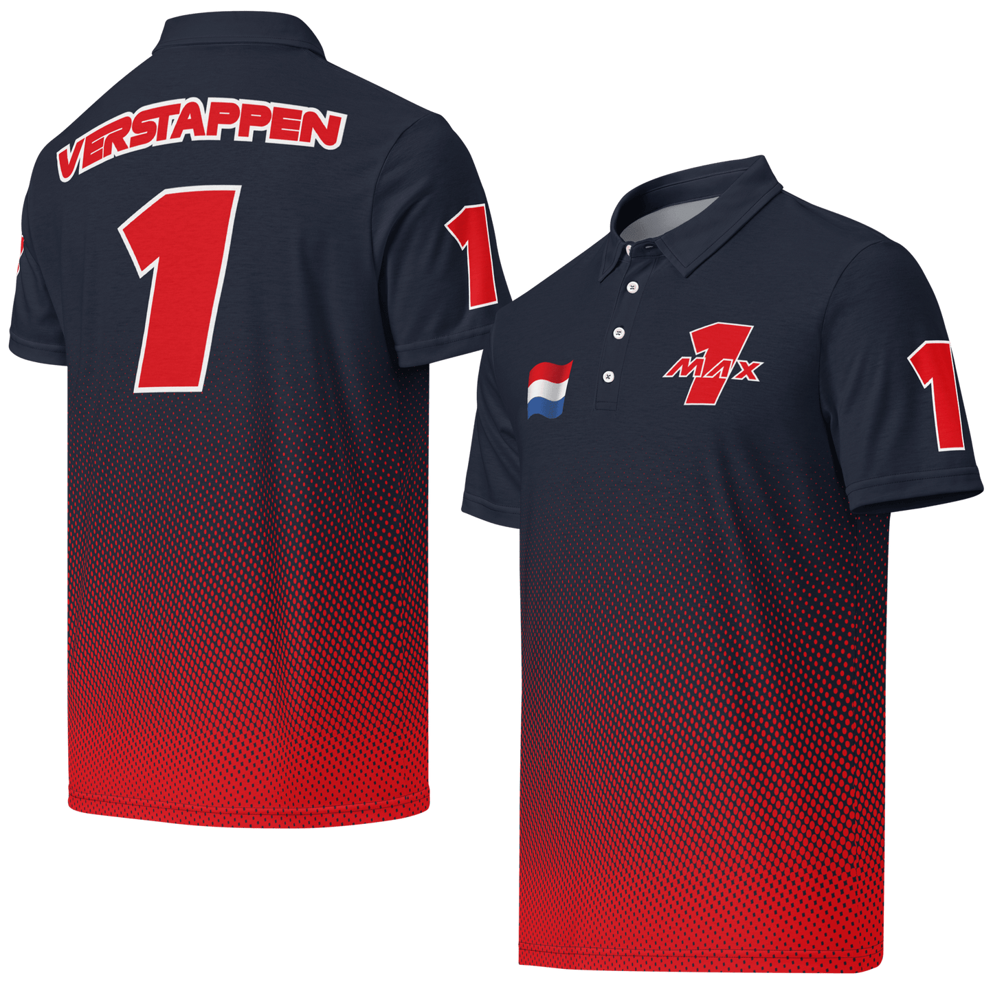 Max Verstappen Racing Polo Shirt - Mens XS - 3XL - Mooving Merch