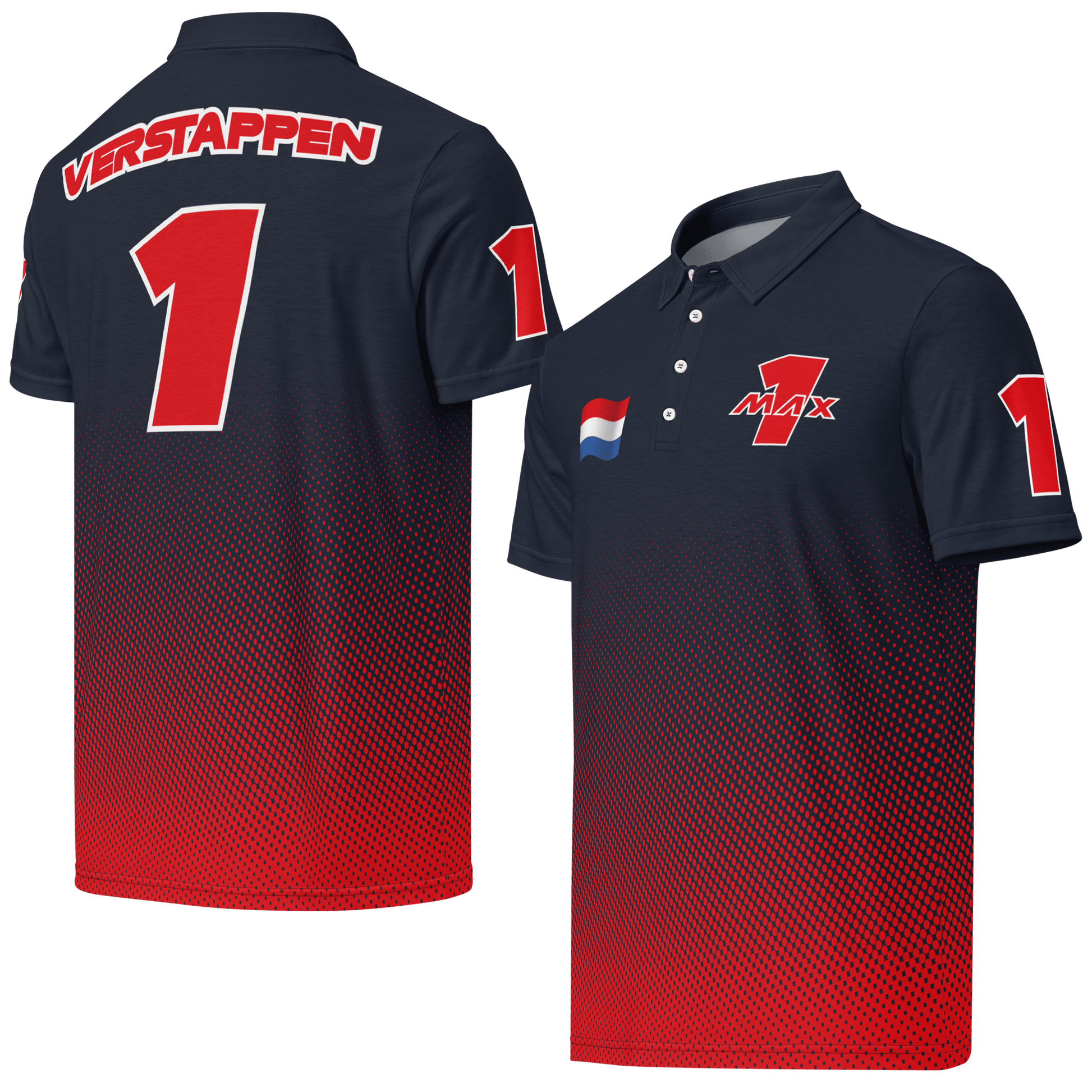 Max Verstappen Racing Polo Shirt - Mens XS - 3XL - Mooving Merch