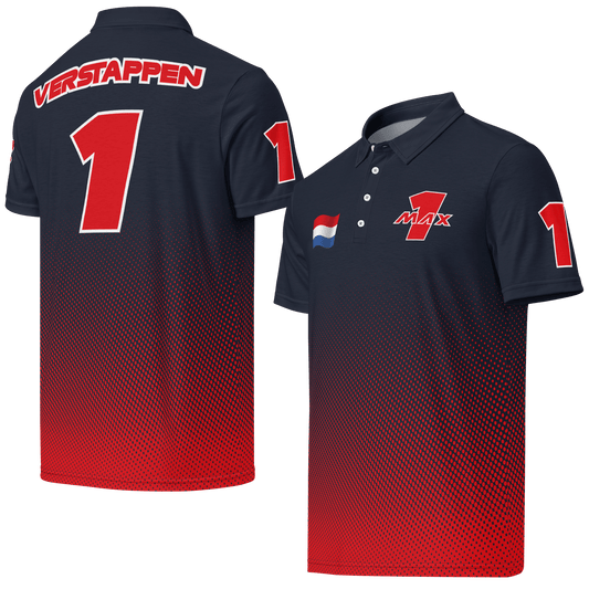 Max Verstappen Racing Polo Shirt - Mens XS - 3XL - Mooving Merch