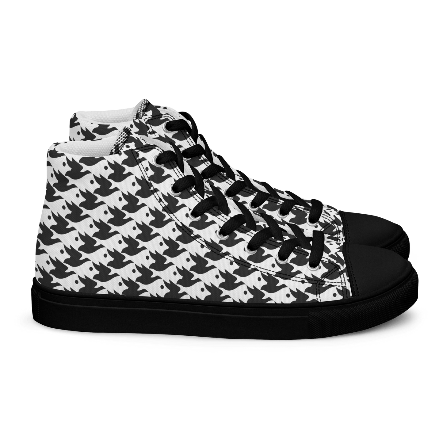 M.C. Escher Design High - Top Ladies Canvas Sneakers - US 5 to 12 - Mooving Merch