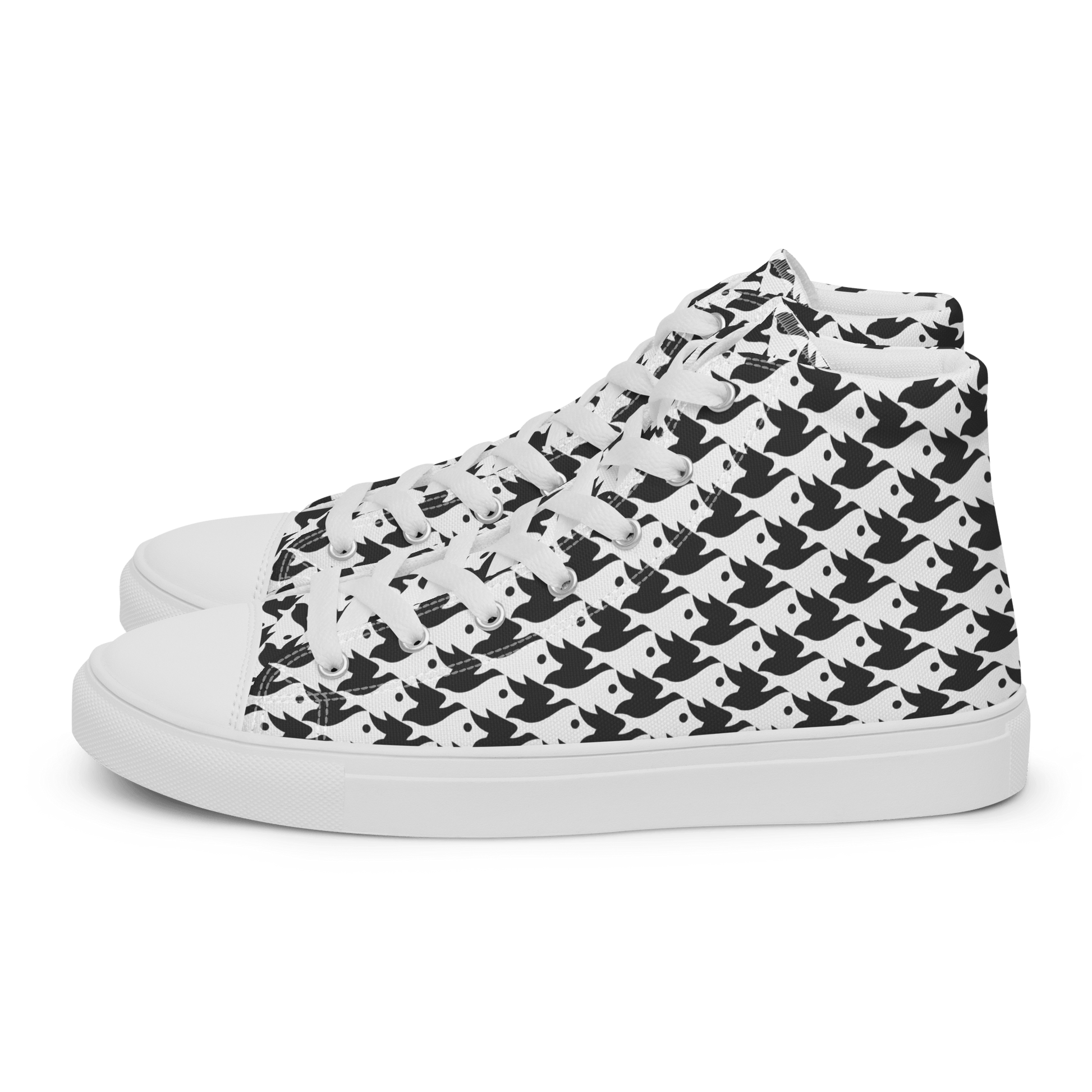 M.C. Escher Design High - Top Ladies Canvas Sneakers - US 5 to 12 - Mooving Merch