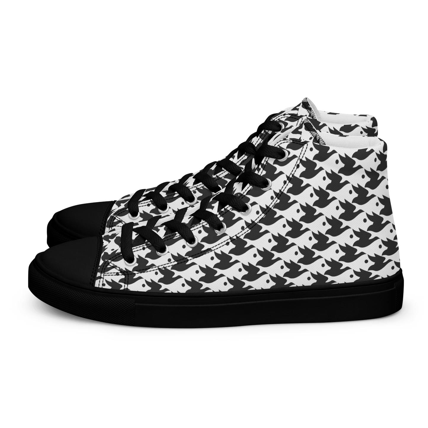 M.C. Escher Design High - Top Ladies Canvas Sneakers - US 5 to 12 - Mooving Merch