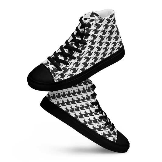 M.C. Escher Design High - Top Mens Canvas Sneakers - US 5 to 13 - Mooving Merch