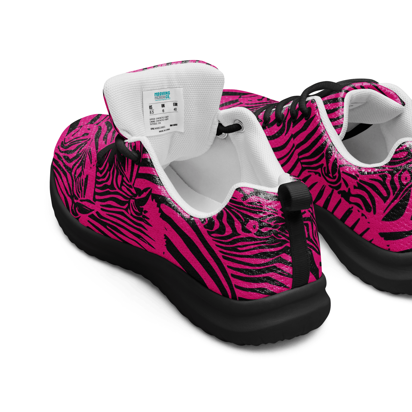M.C. Escher Zebra Print Ladies Athletic Sneakers/Trainers - US 5 to 12 - Mooving Merch