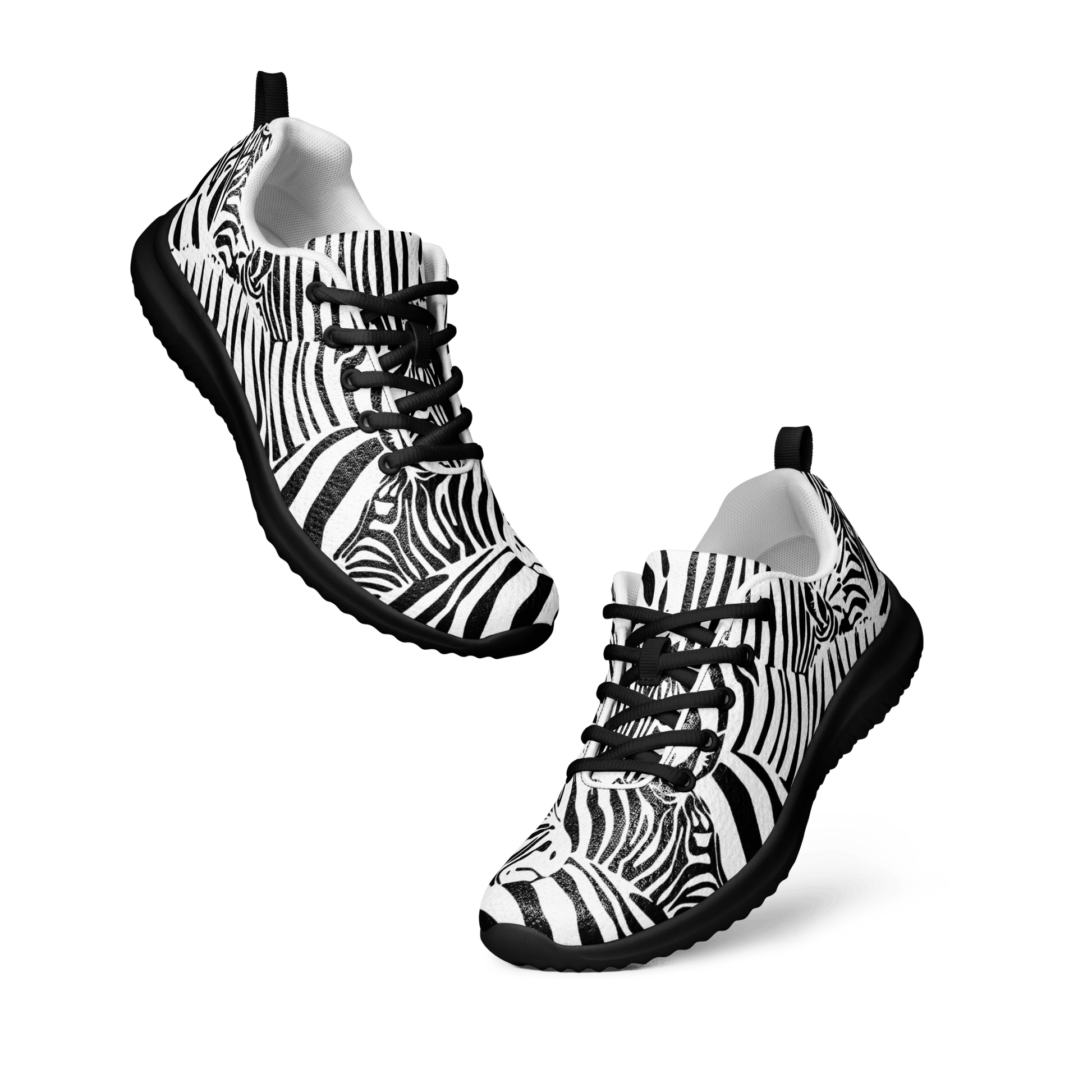M.C. Escher Zebra Print Ladies Athletic Sneakers/Trainers - US 5 to 12 - Mooving Merch