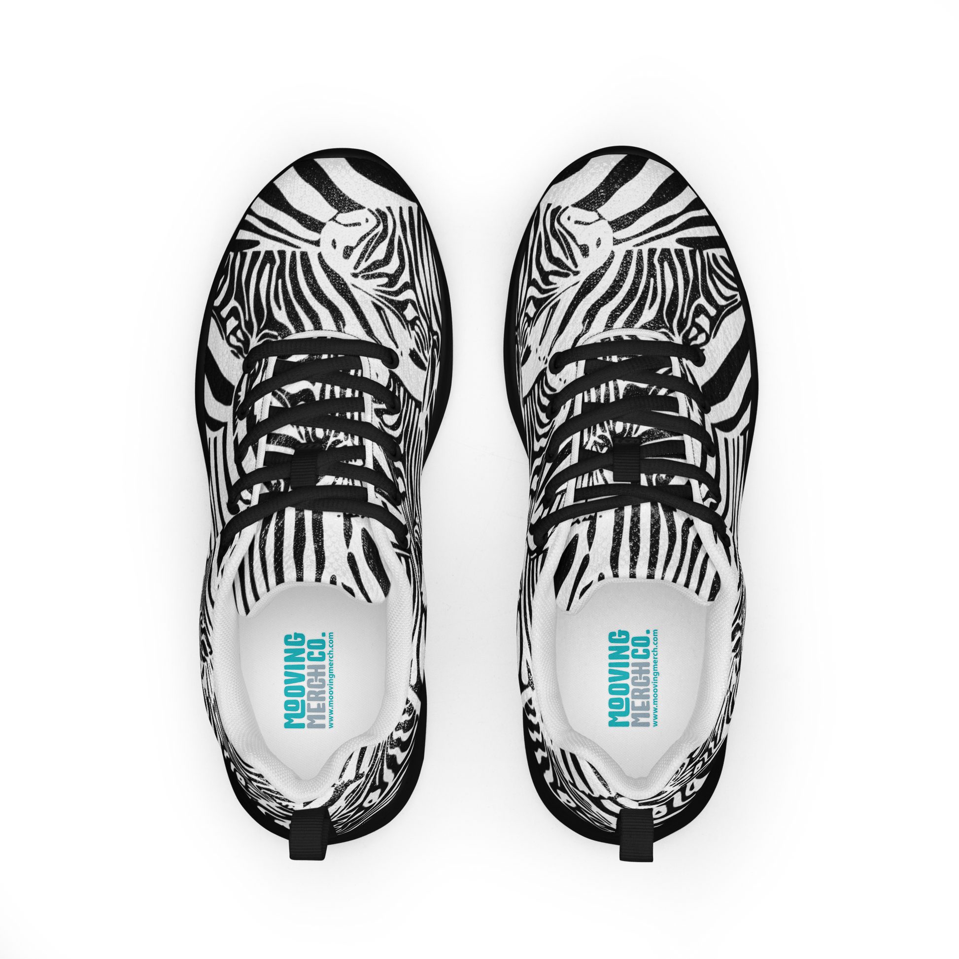 M.C. Escher Zebra Print Ladies Athletic Sneakers/Trainers - US 5 to 12 - Mooving Merch