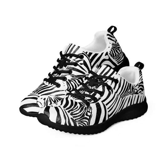 M.C. Escher Zebra Print Ladies Athletic Sneakers/Trainers - US 5 to 12 - Mooving Merch