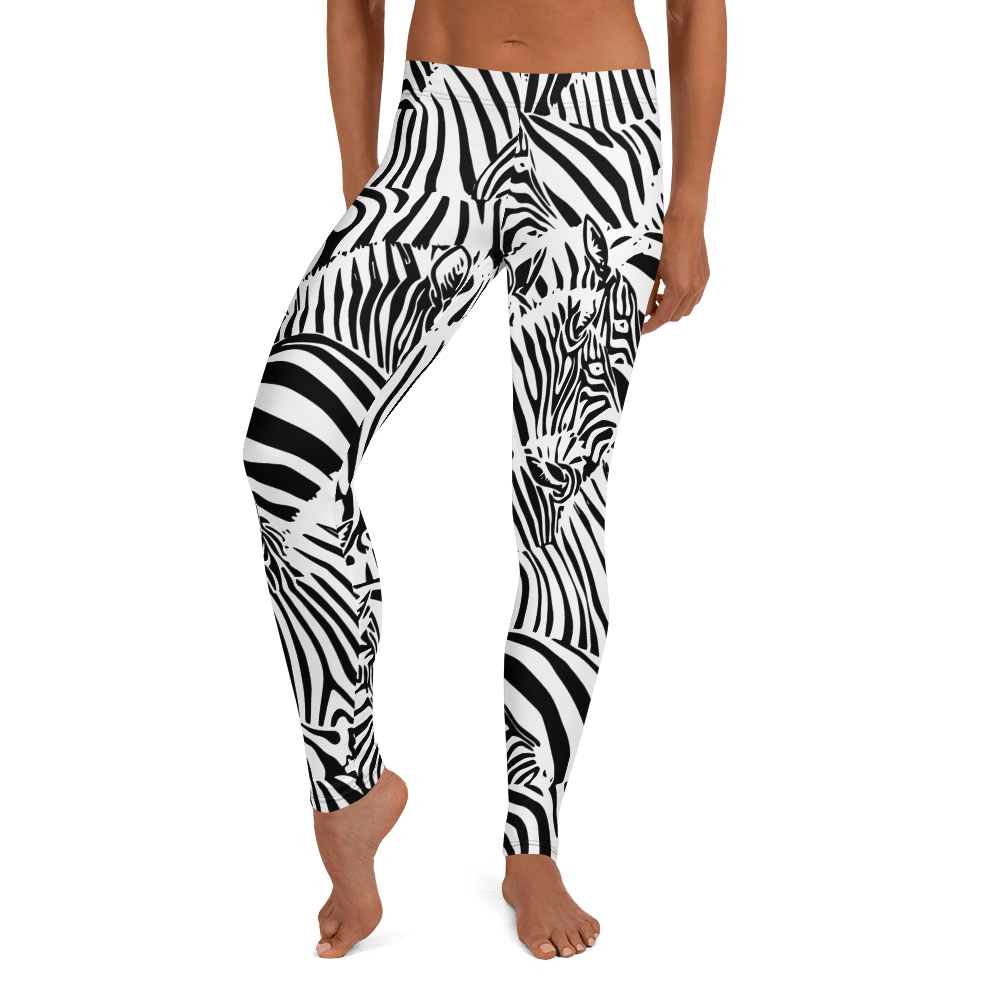 M.C. Escher Zebra Print Ladies Leggings - XS to XL - Mooving Merch