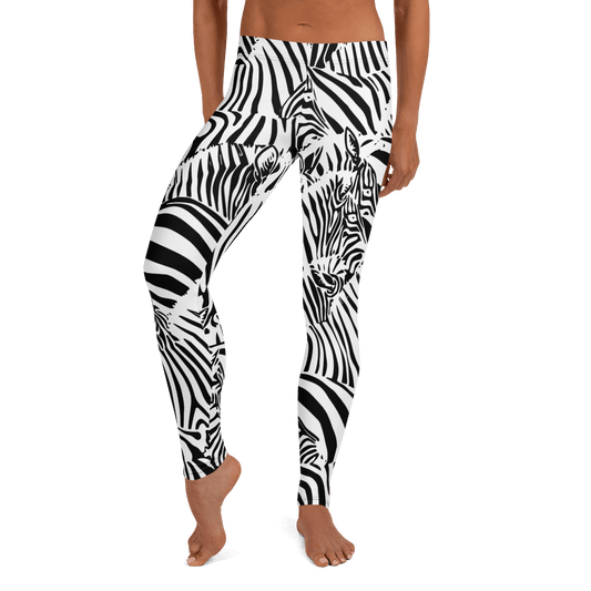 M.C. Escher Zebra Print Ladies Leggings - XS to XL - Mooving Merch