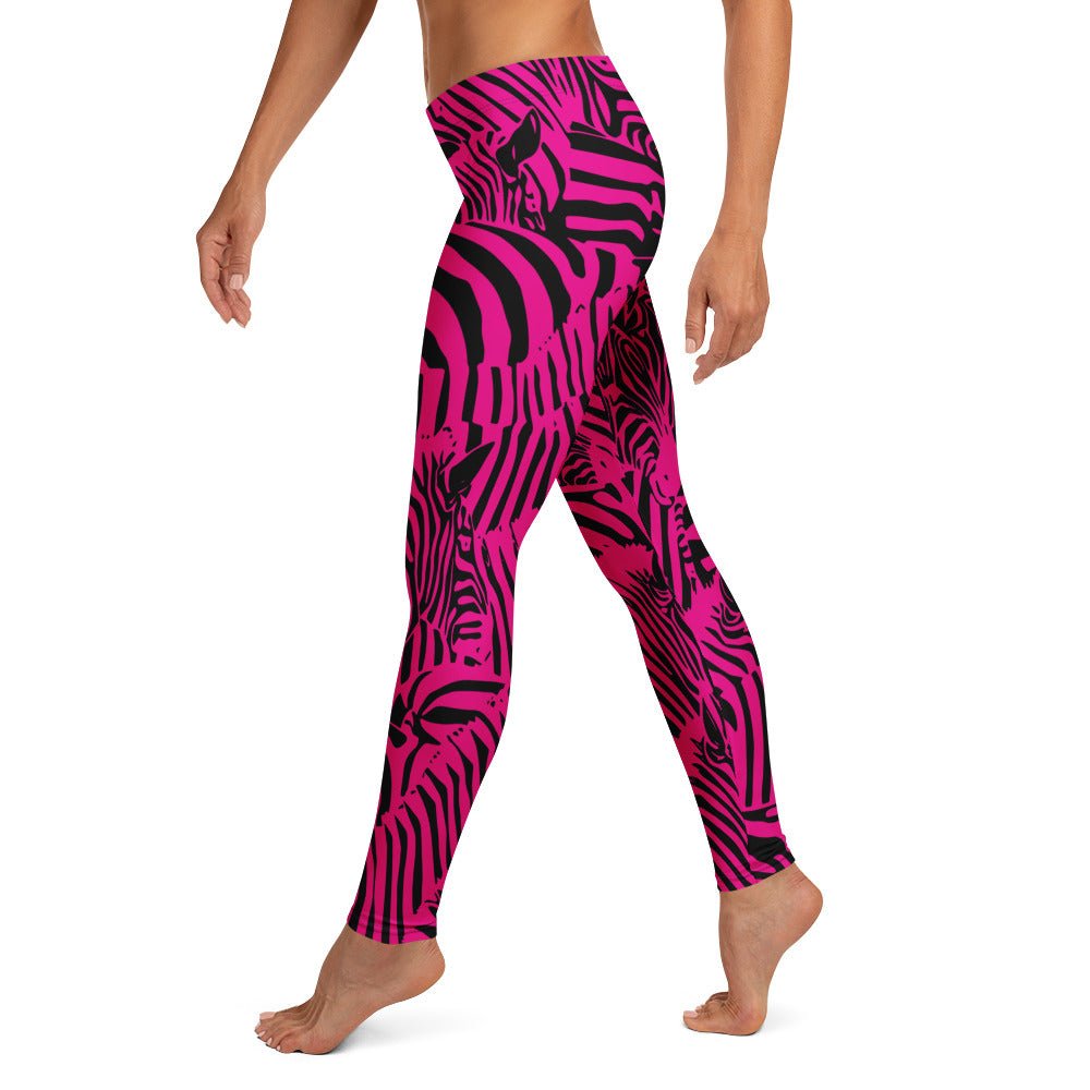 M.C. Escher Zebra Print Ladies Leggings - XS to XL - Mooving Merch