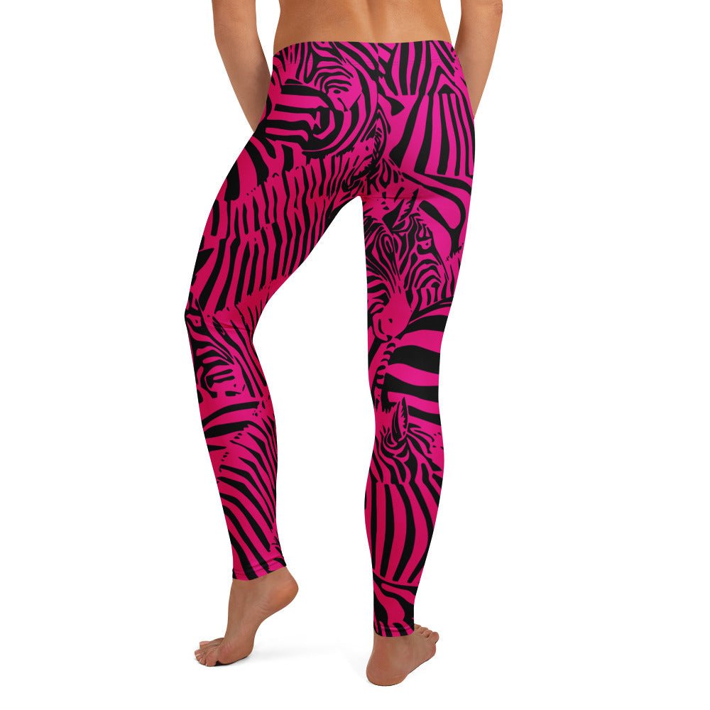 M.C. Escher Zebra Print Ladies Leggings - XS to XL - Mooving Merch