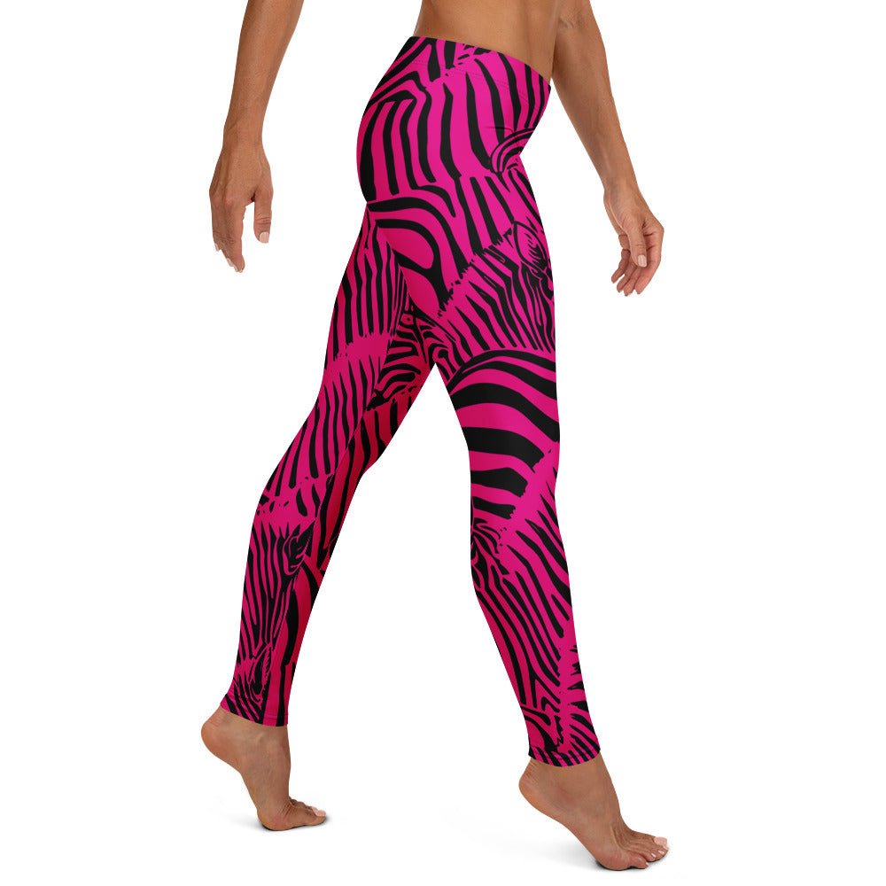 M.C. Escher Zebra Print Ladies Leggings - XS to XL - Mooving Merch