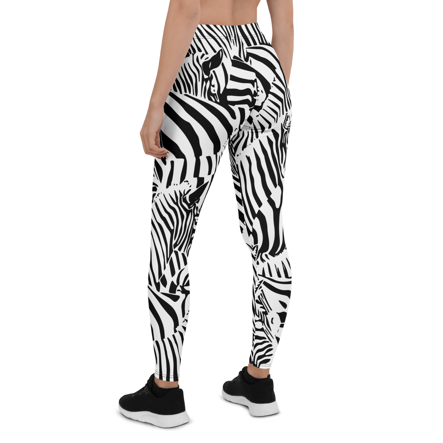 M.C. Escher Zebra Print Ladies Leggings - XS to XL - Mooving Merch