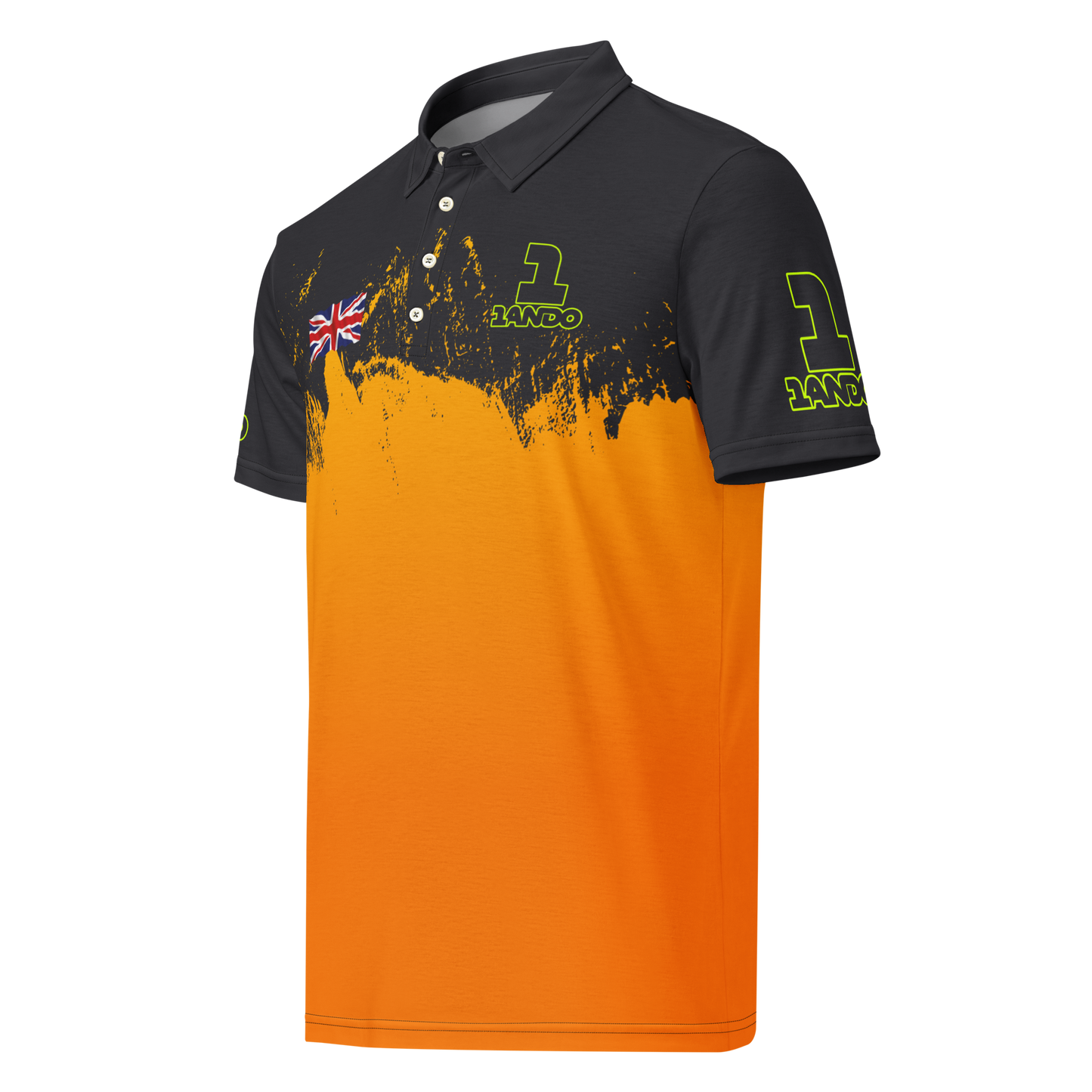 Lando Norris #1 McLaren F1 Racing Team Polo Shirt - Men's