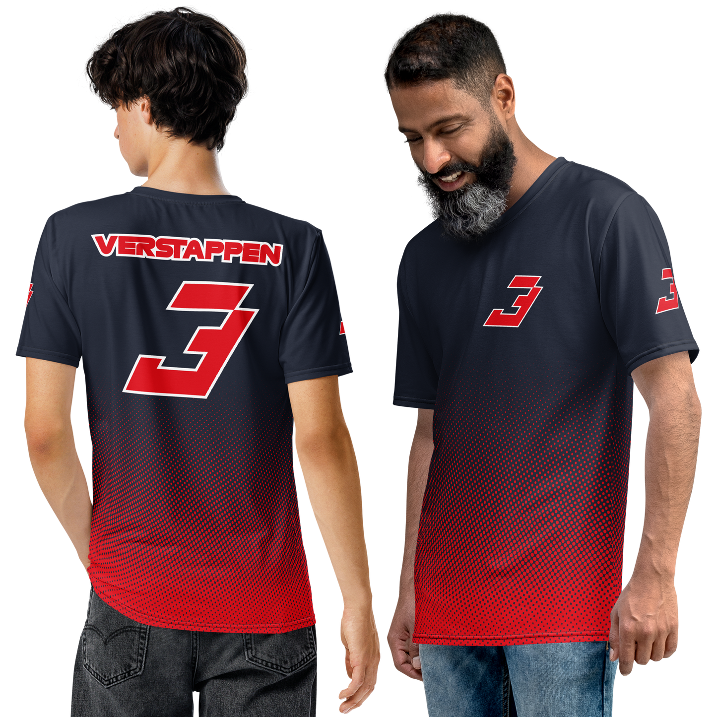 Camiseta Max Verstappen #3 del equipo Red Bull F1 para hombre