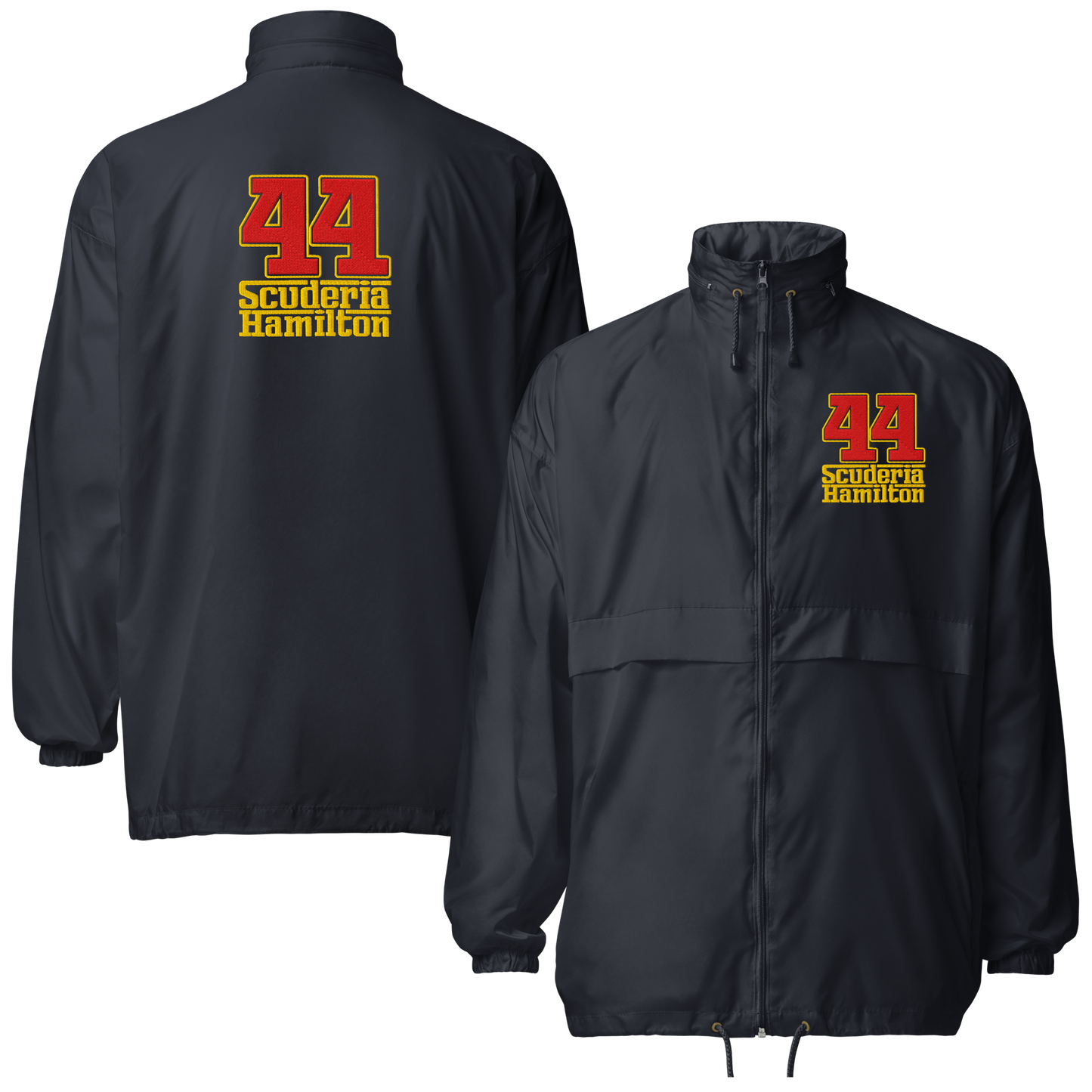 Cortavientos bordado Lewis Hamilton Scuderia 44 - 3 colores - Tallas S a 2XL