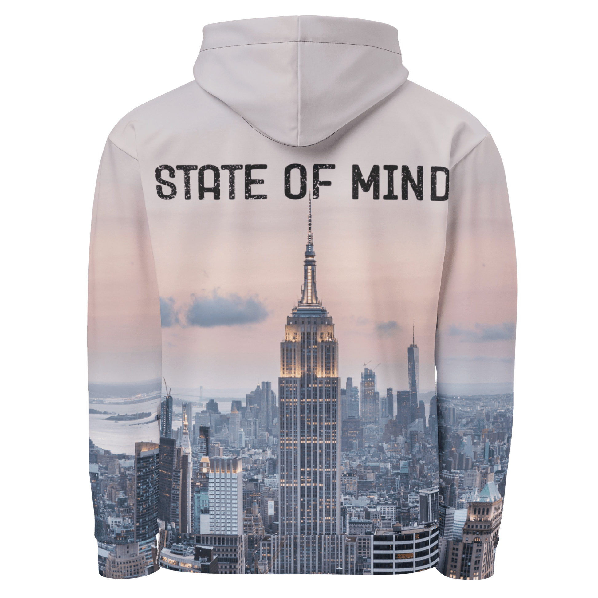 New York City Empire State All - Over - Print COTTON Hoodie - Unisex - Mooving Merch