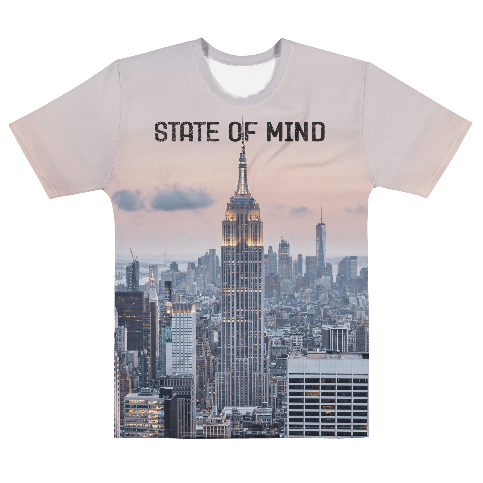 New York City Empire State All - Over - Print COTTON T-Shirt - Men's - Mooving Merch