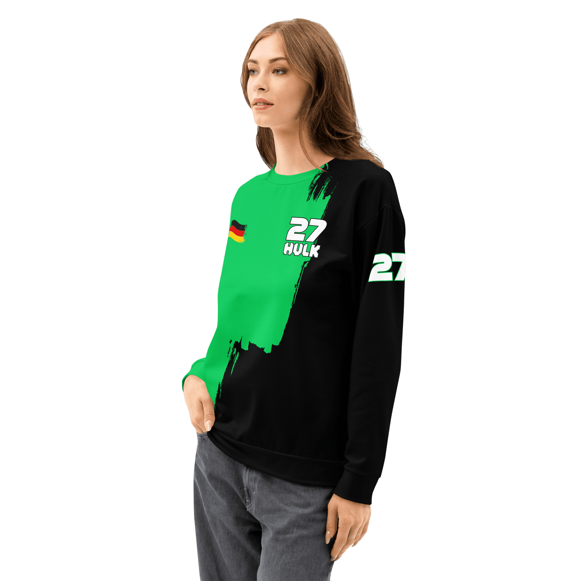 Nico Hulkenberg 27 Kick Formula Racing Team Cotton Sweatshirt - Unisex - Mooving Merch