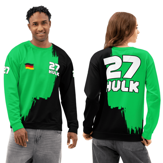 Nico Hulkenberg 27 Kick Formula Racing Team Cotton Sweatshirt - Unisex - Mooving Merch