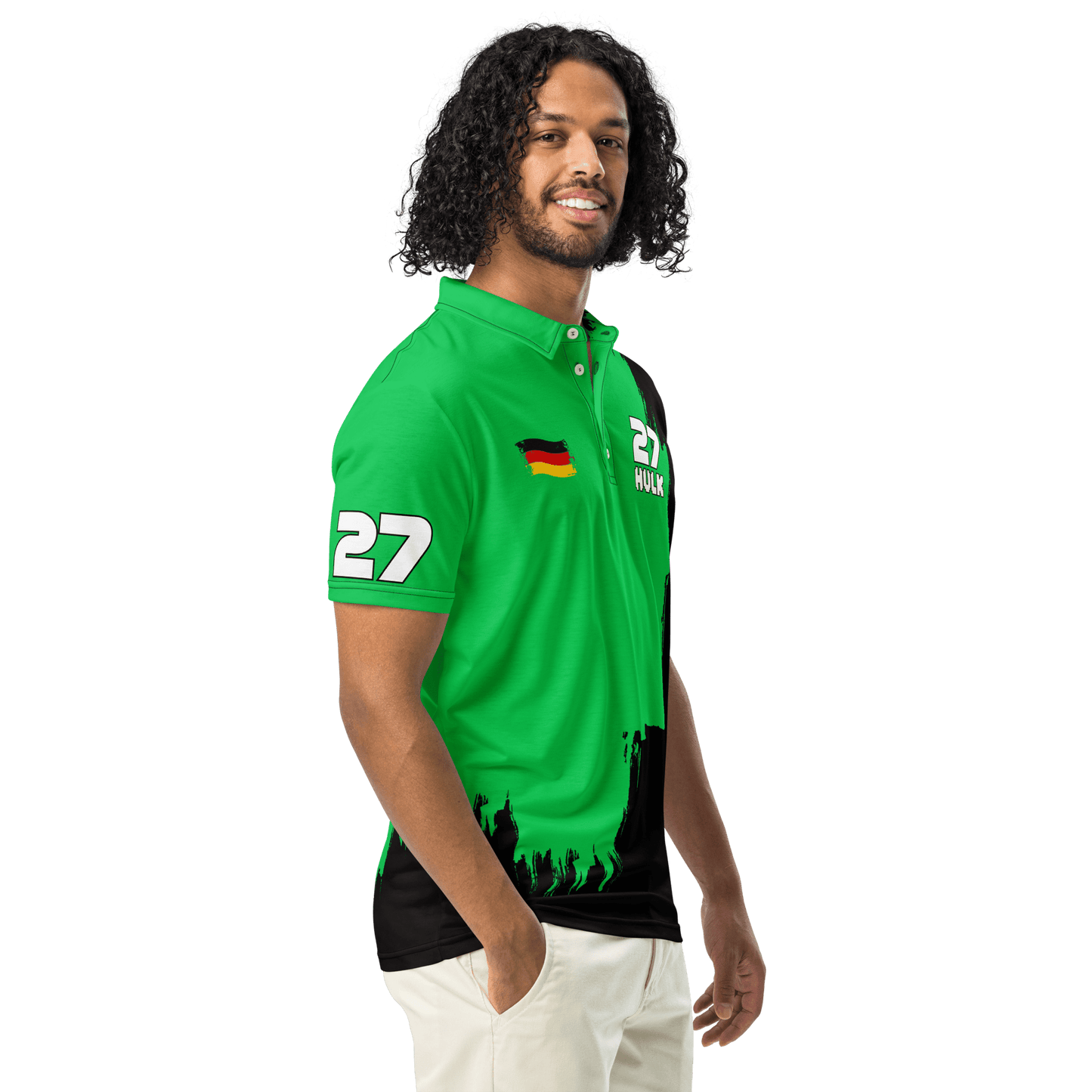 Nico Hulkenberg 27 Racing Team Polo Shirt - Men's XS to 3XL - Mooving Merch