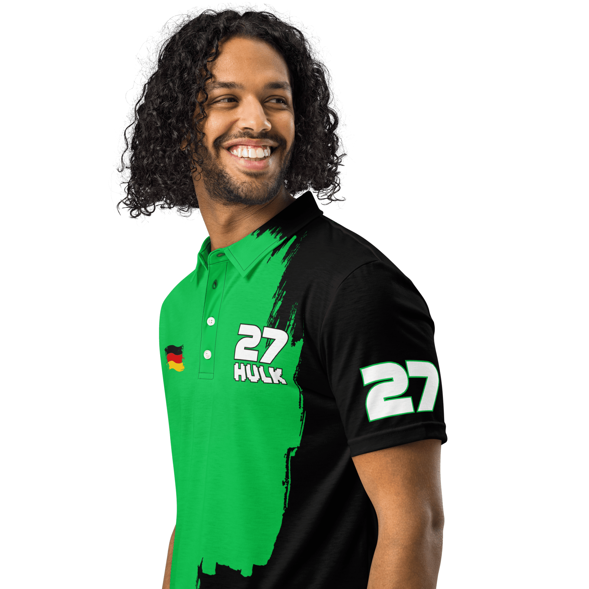 Nico Hulkenberg 27 Racing Team Polo Shirt - Men's XS to 3XL - Mooving Merch