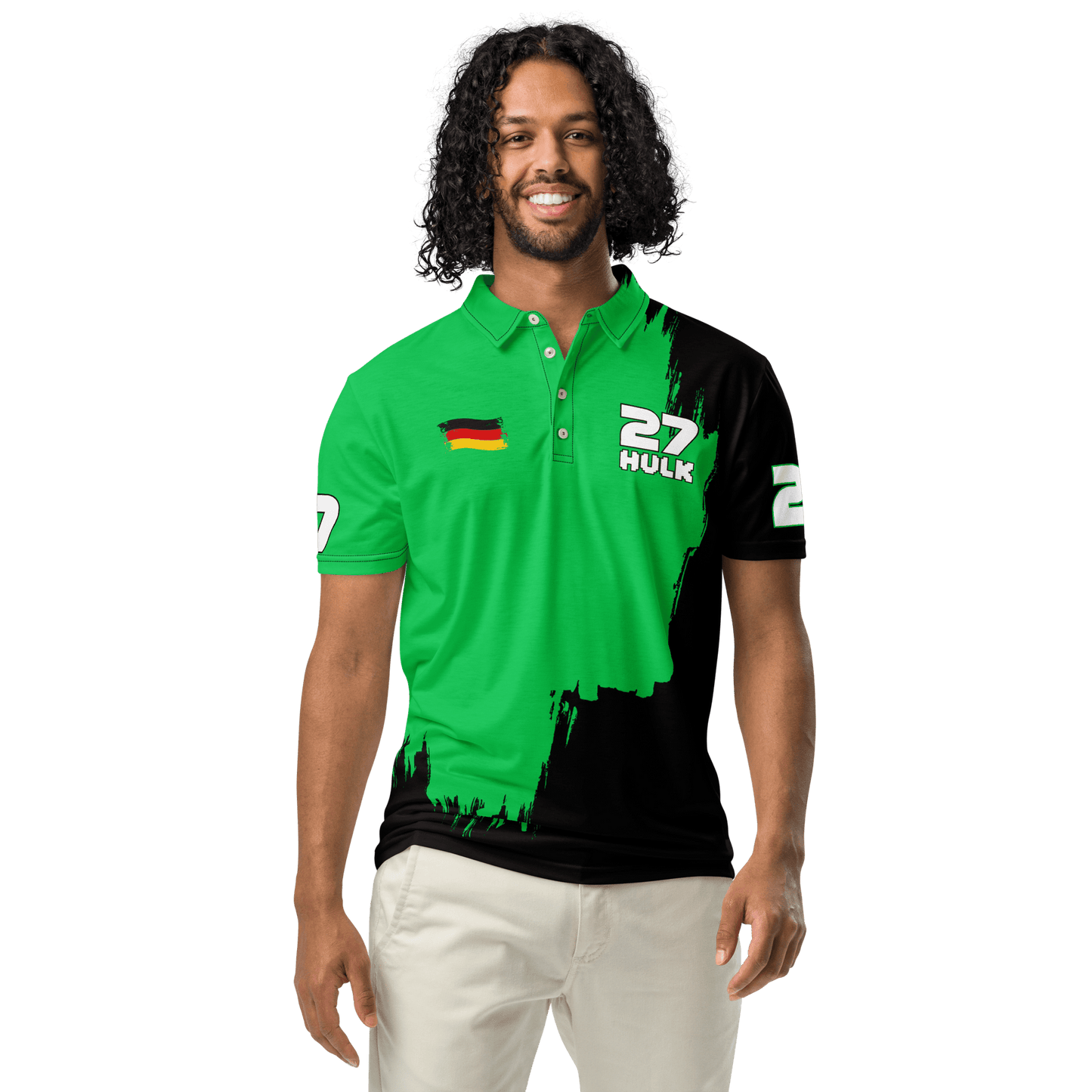 Nico Hulkenberg 27 Racing Team Polo Shirt - Men's XS to 3XL - Mooving Merch