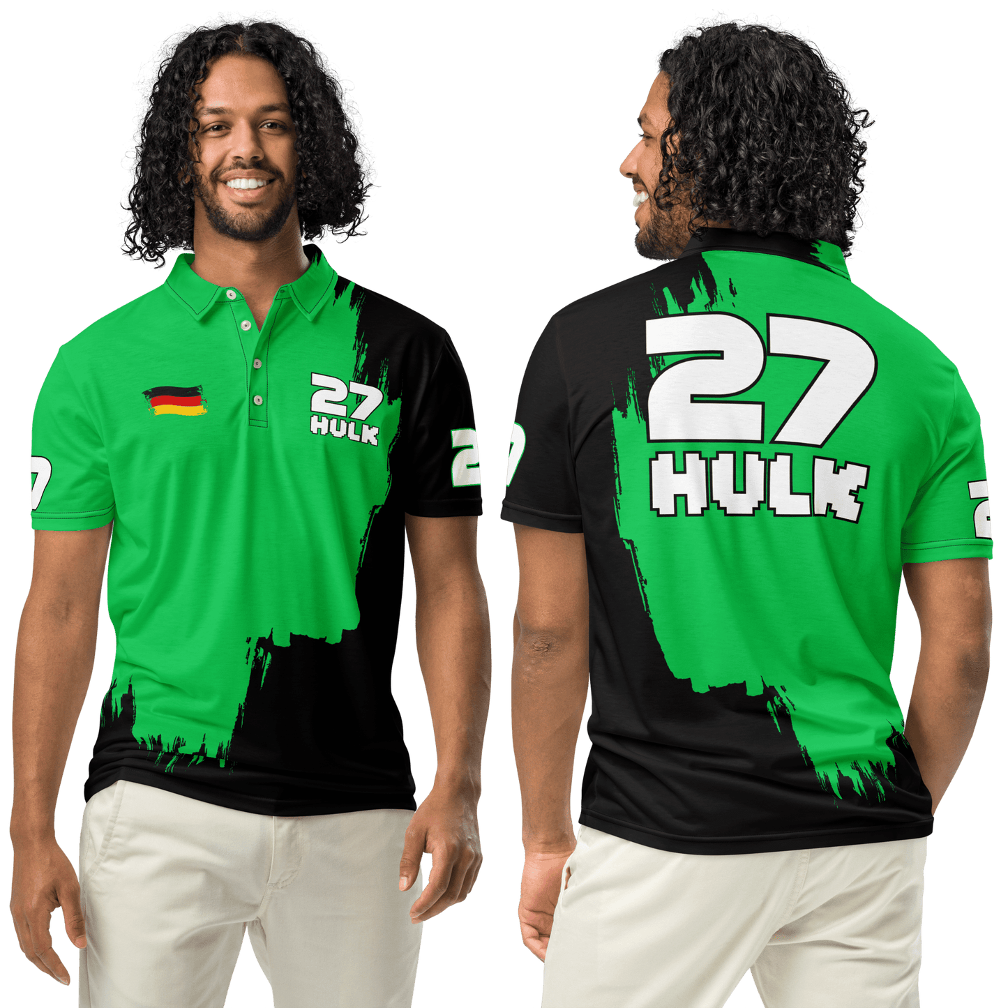 Nico Hulkenberg 27 Racing Team Polo Shirt - Men's XS to 3XL - Mooving Merch