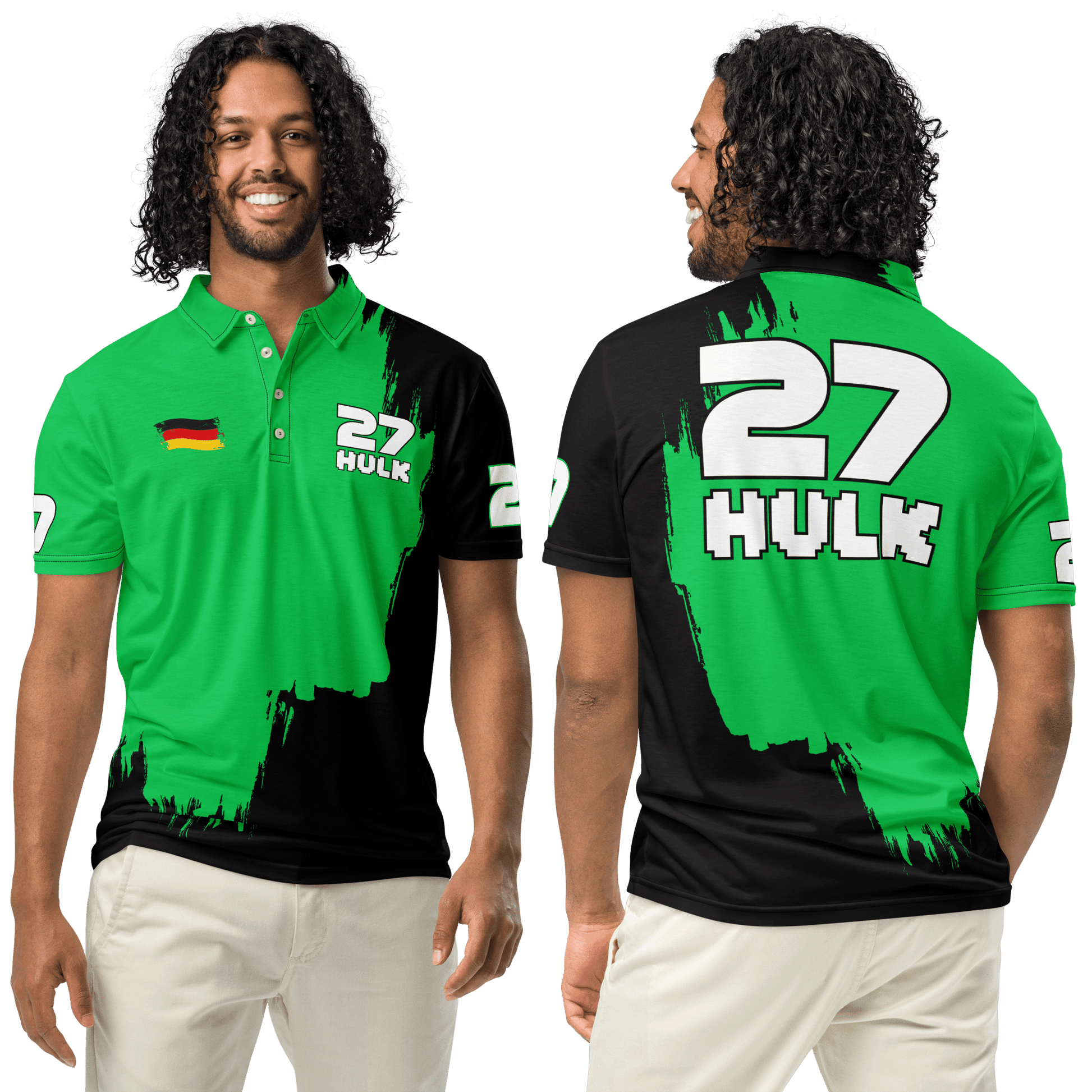 Nico Hulkenberg 27 Racing Team Polo Shirt - Men's XS to 3XL - Mooving Merch