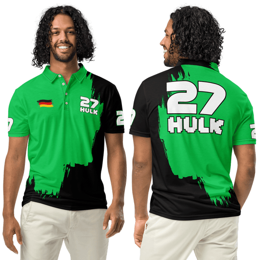 Nico Hulkenberg 27 Racing Team Polo Shirt - Men's XS to 3XL - Mooving Merch