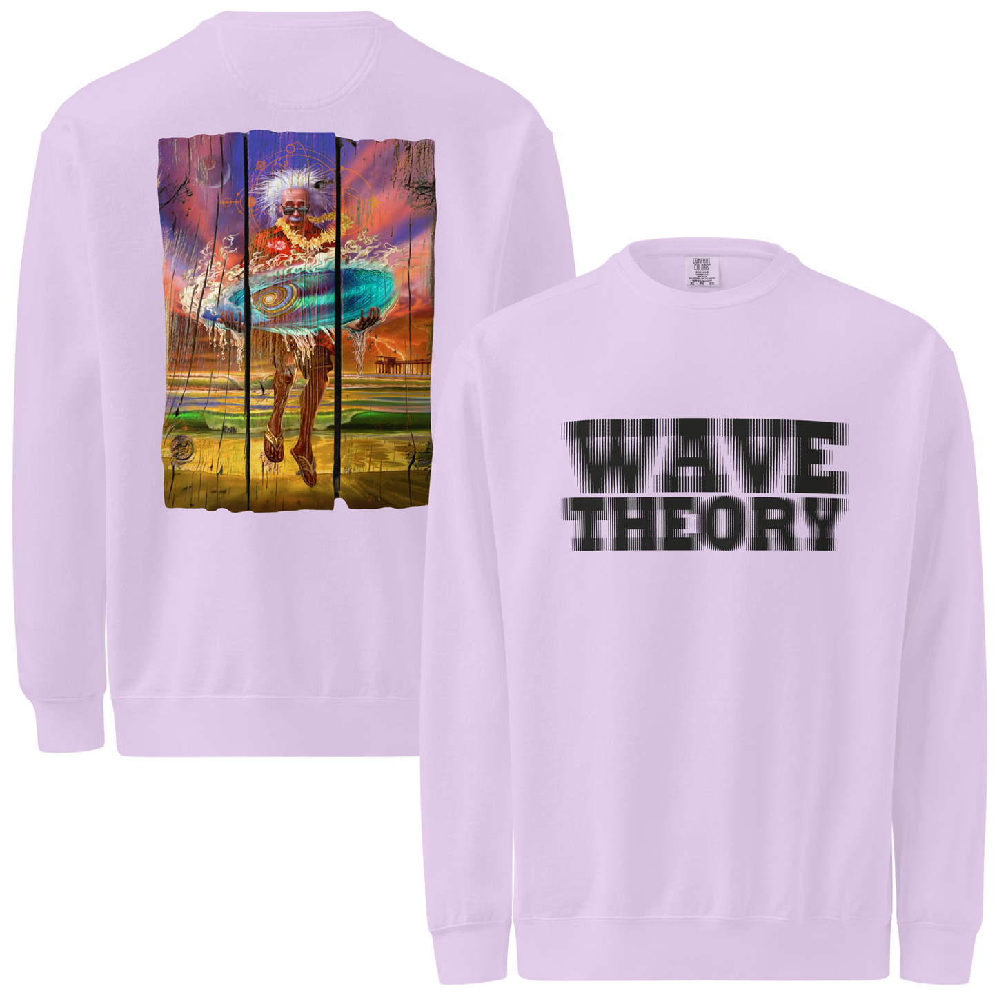 Wave Theory / Einstein Science & Surfing Sweatshirt - Unisex