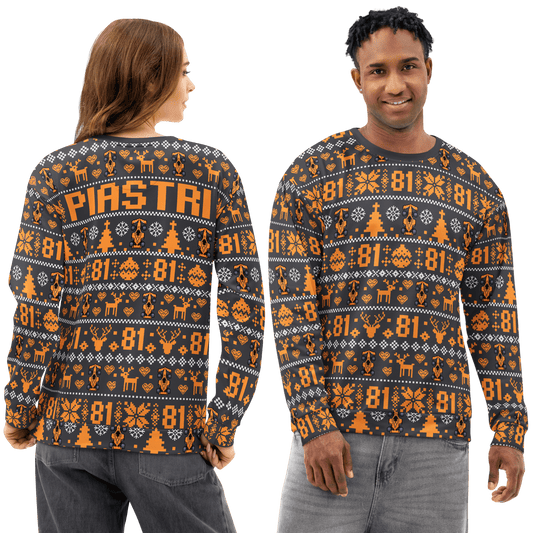Oscar Piastri 81 Formula Racing Christmas Sweatshirt - Unisex - Mooving Merch