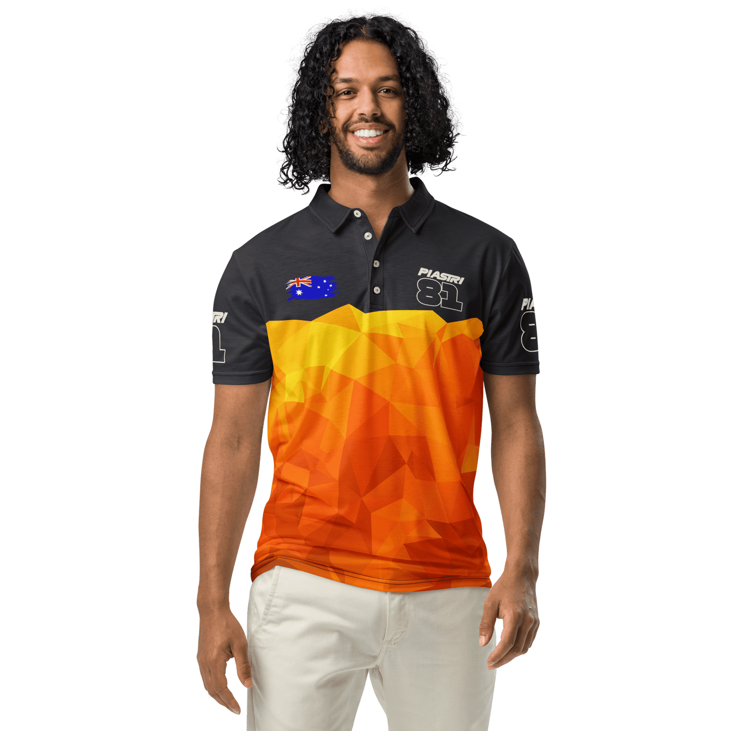 Oscar Piastri 81 Formula Racing Team Polo Shirt - Men's - Mooving Merch