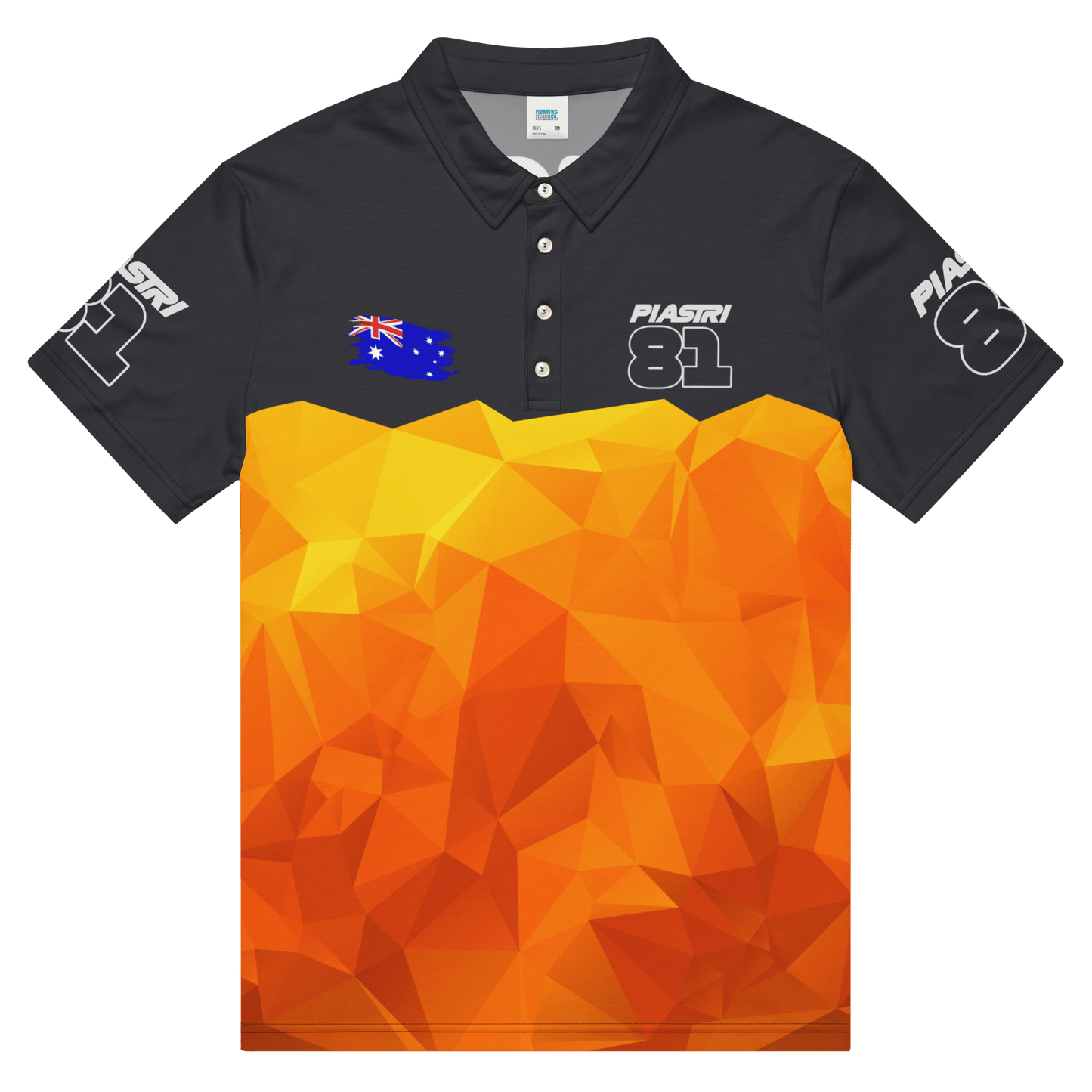 Oscar Piastri 81 Formula Racing Team Polo Shirt - Men's - Mooving Merch