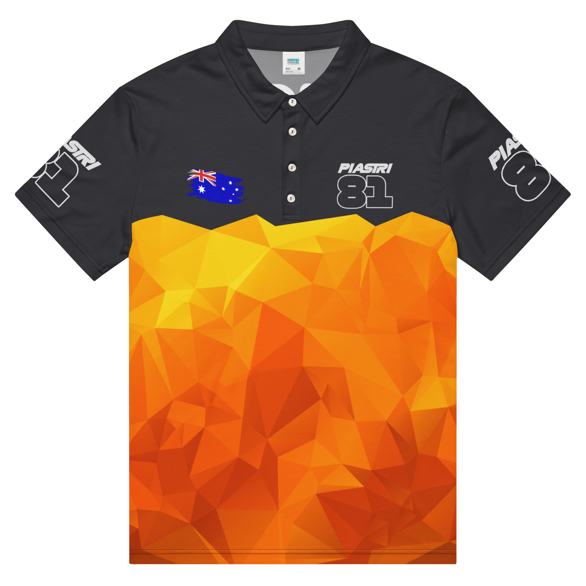 Oscar Piastri 81 Formula Racing Team Polo Shirt - Men's - Mooving Merch
