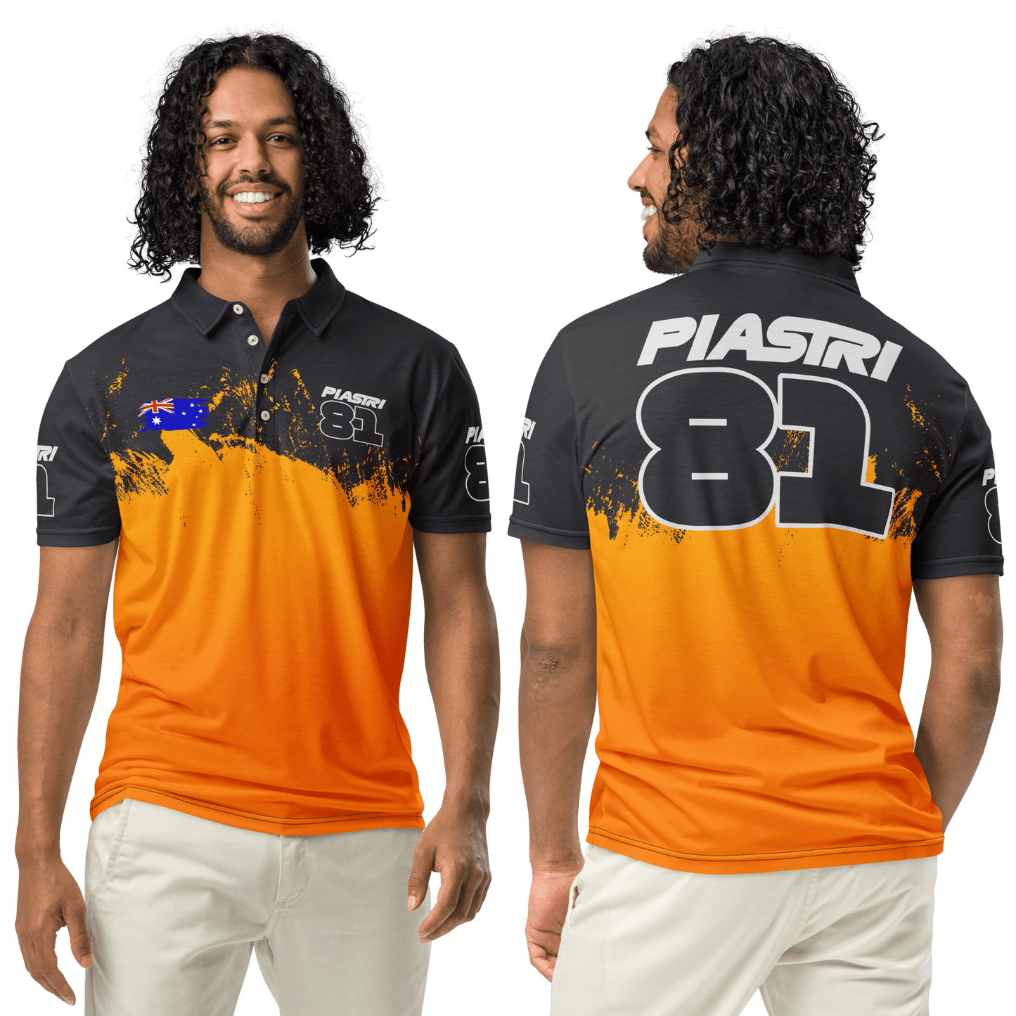 Oscar Piastri 81 Formula Racing Team Polo Shirt - Men's - Mooving Merch